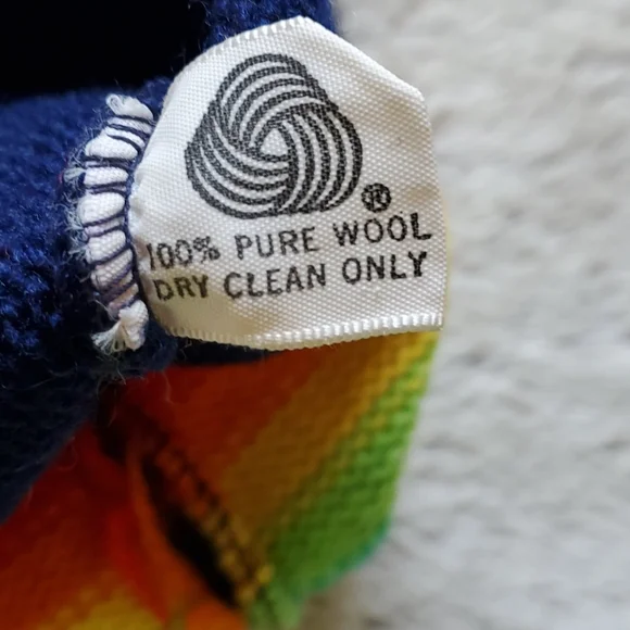 Rainbow hat cap wool blue one size - Picture 4 of 5